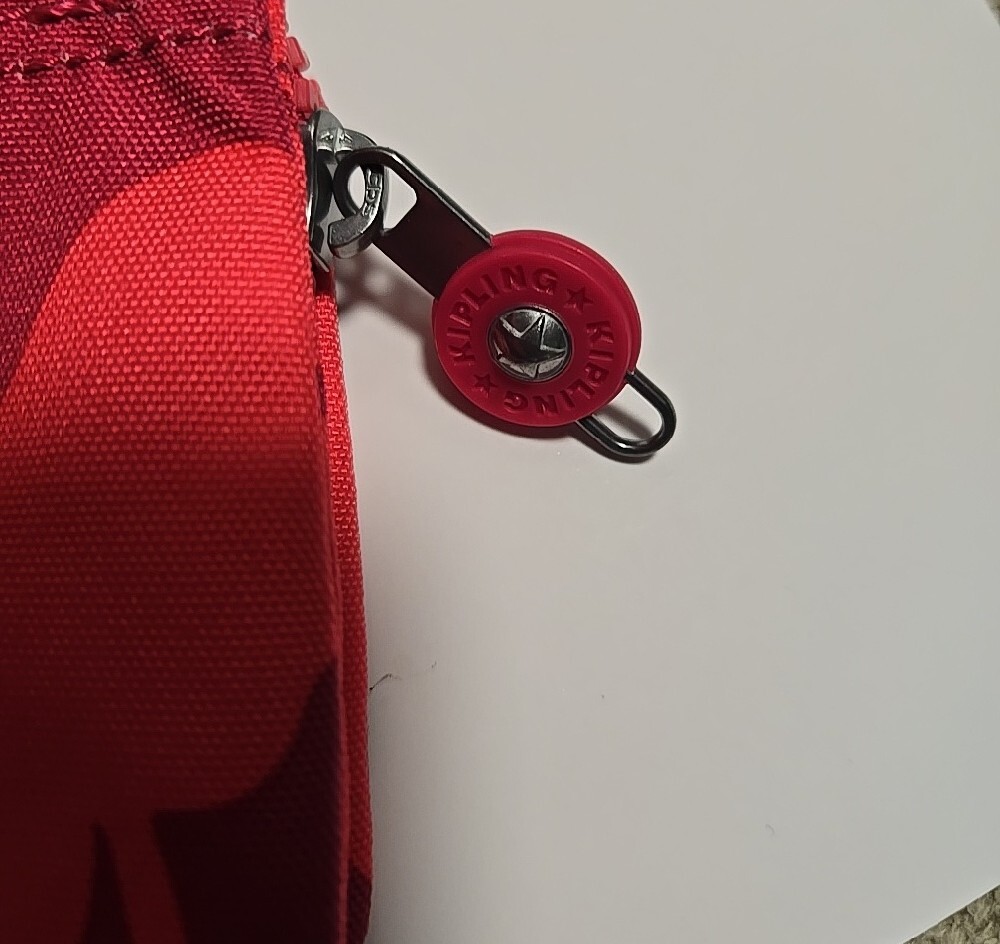 2 Nwt Kipling Small Creativity Coral Print Zip Pouches - Picture 5 of 15